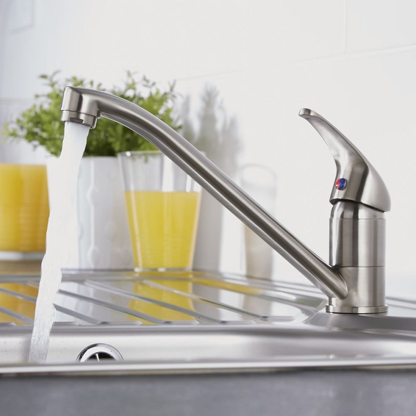 How To Fit Kitchen Taps Step By Guide Mono Kitchen Sink Tap With Long Spout
