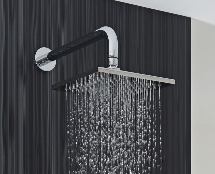 rectangular statement shower head