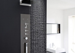 black shower tower