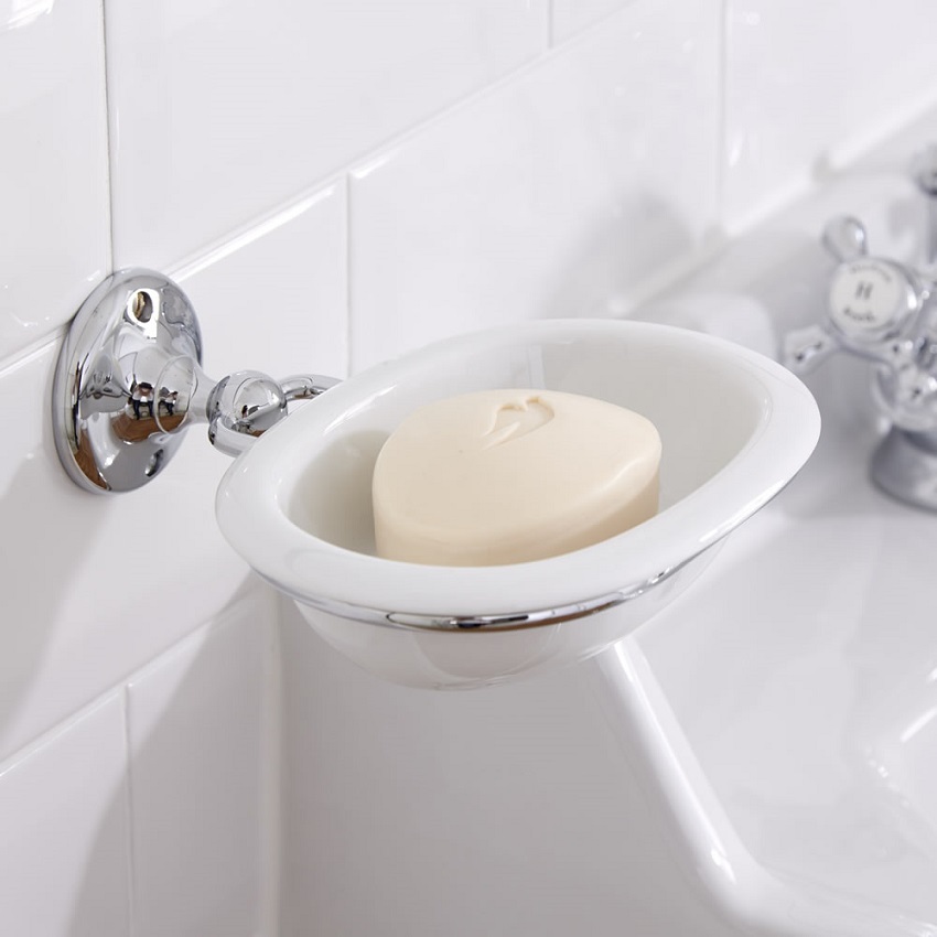 Wall mounted soap dish