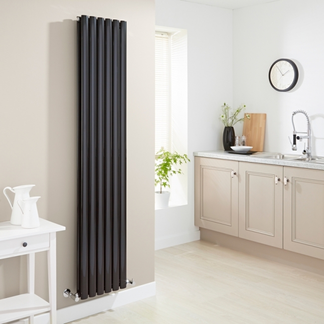 Milano Aruba zwarte verticale designradiator