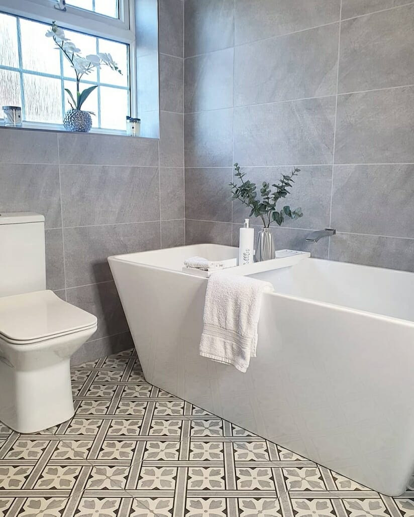 sophie's new bath and toilet