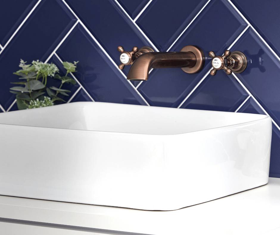 tradition wall mounted tap - bronze