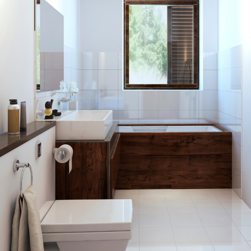 eclectic rustic bathroom