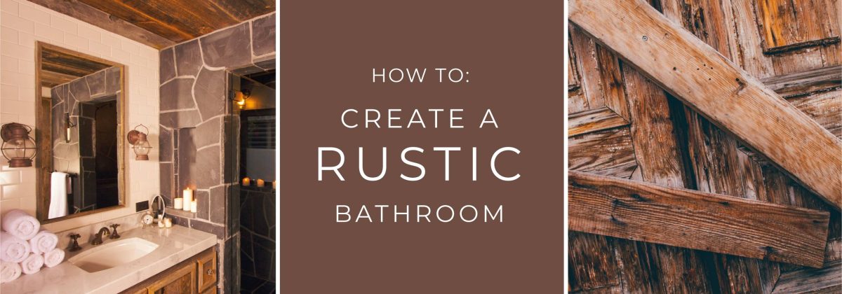 how to create a rustic bathroom banner image