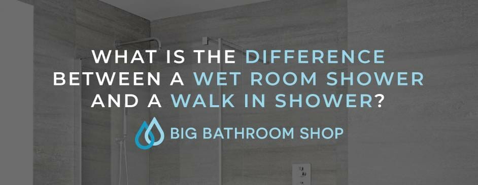 FAQ Header Image (What is the difference between a wet room shower and a walk in shower?)