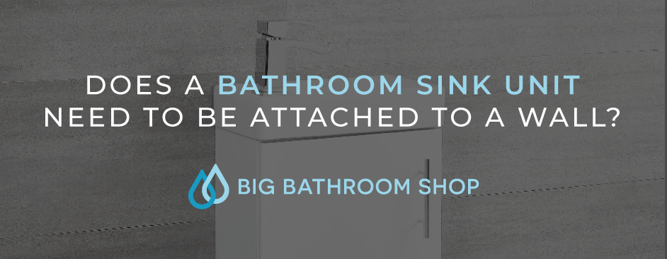 FAQ Header Image (Does a bathroom sink unit need to be attached to a wall?)