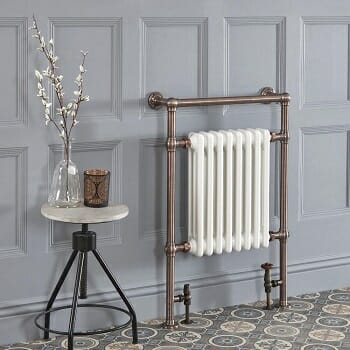 Milano Windsor traditional bronze towel warmer