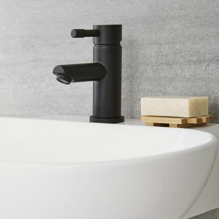 Milano Nero - Mono Basin Mixer Tap - Black