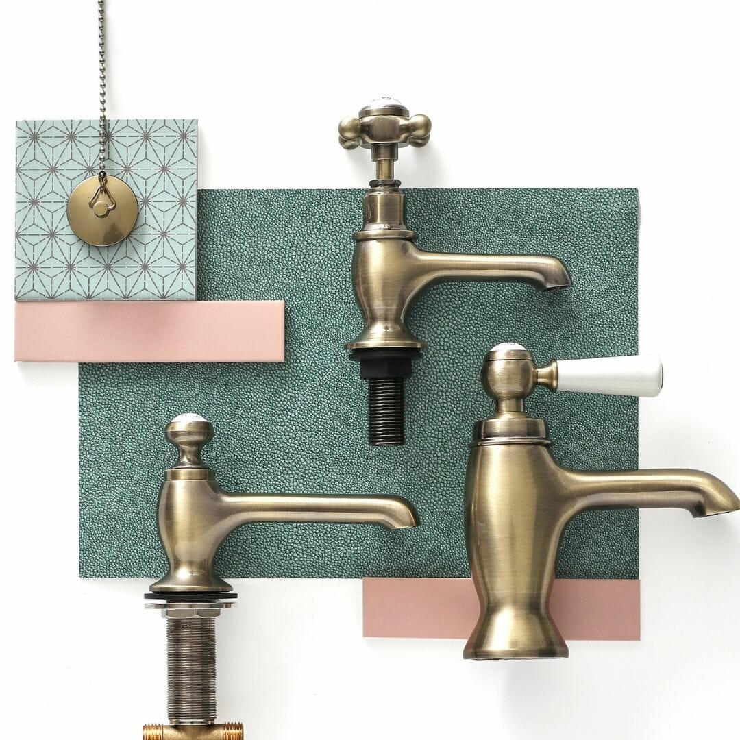 Brushed gold tap collection 