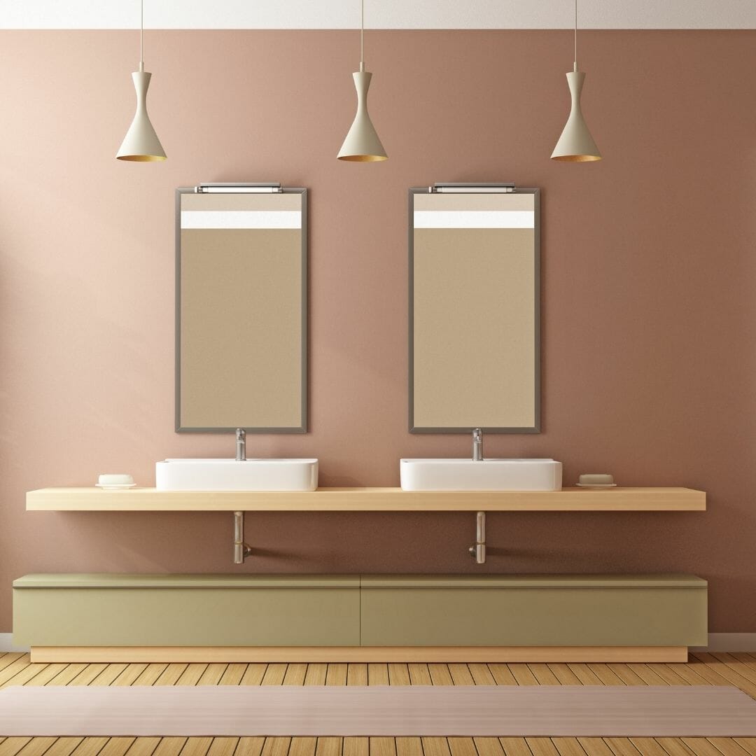 Tan bathroom decor designs 