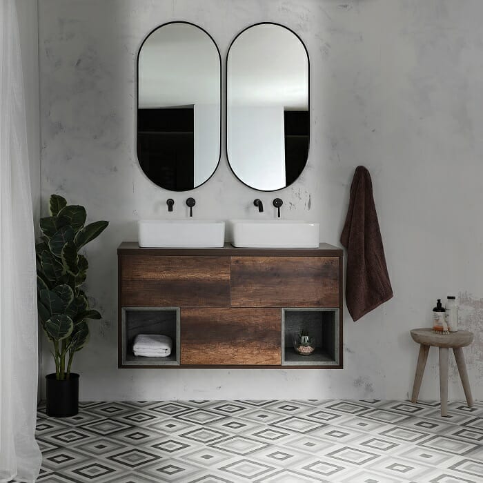 The milnao bexley wall hanging vanity unit