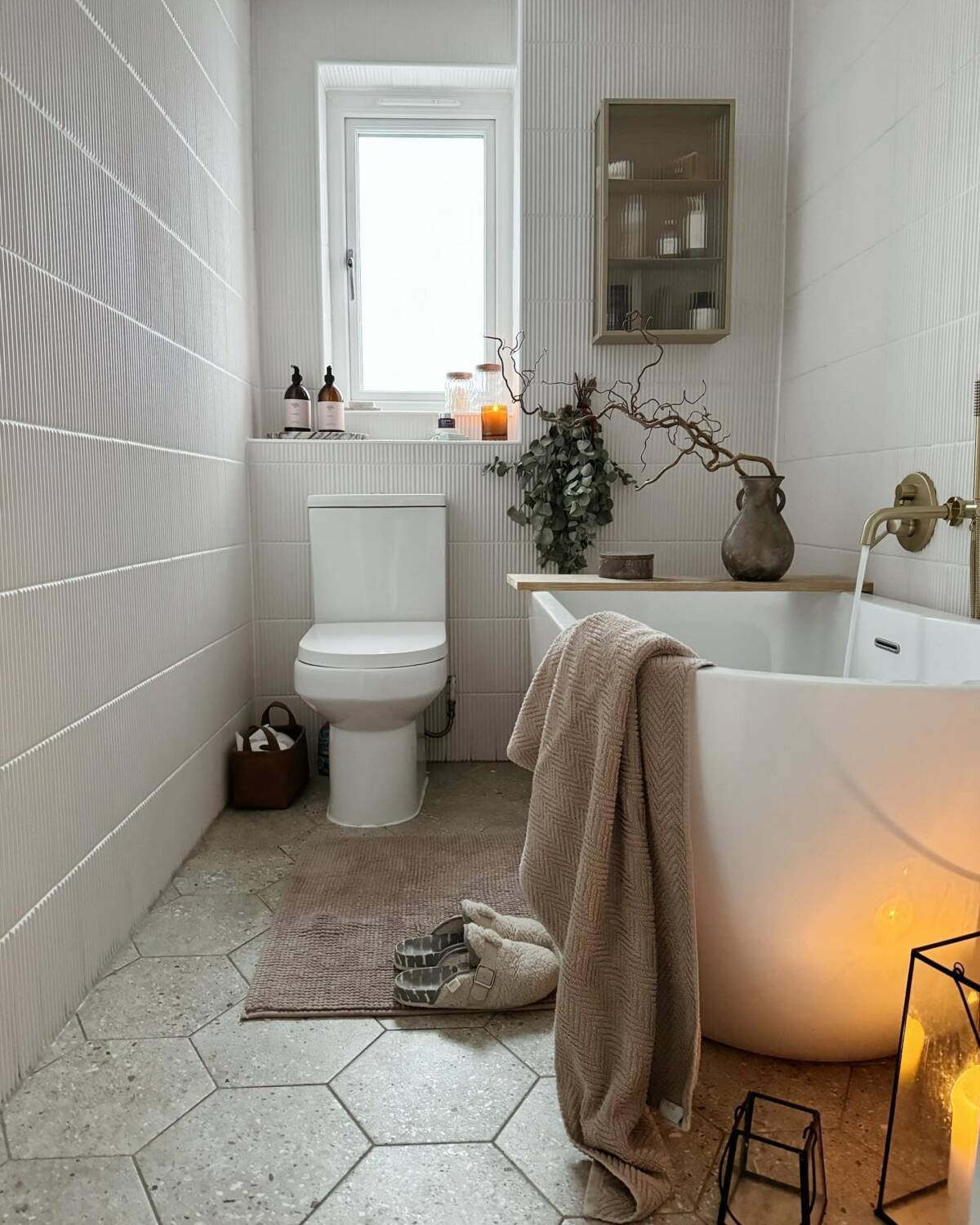 Its all about the house bathroom from Instagram - showing very demure styling