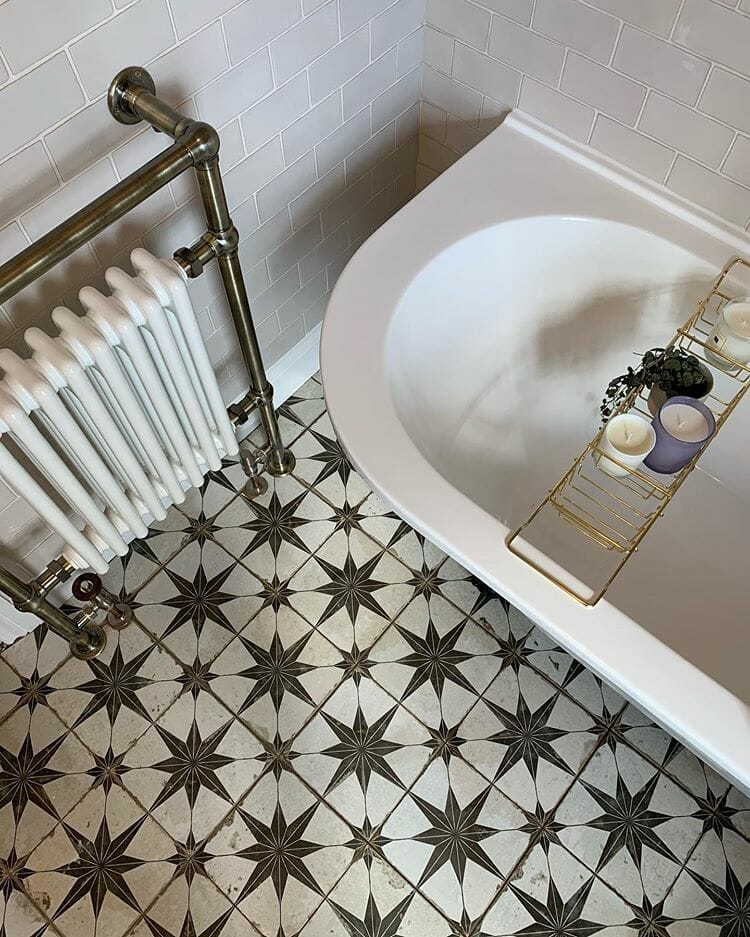 traditional bathroom top view - from @ourlittlevictorian1869