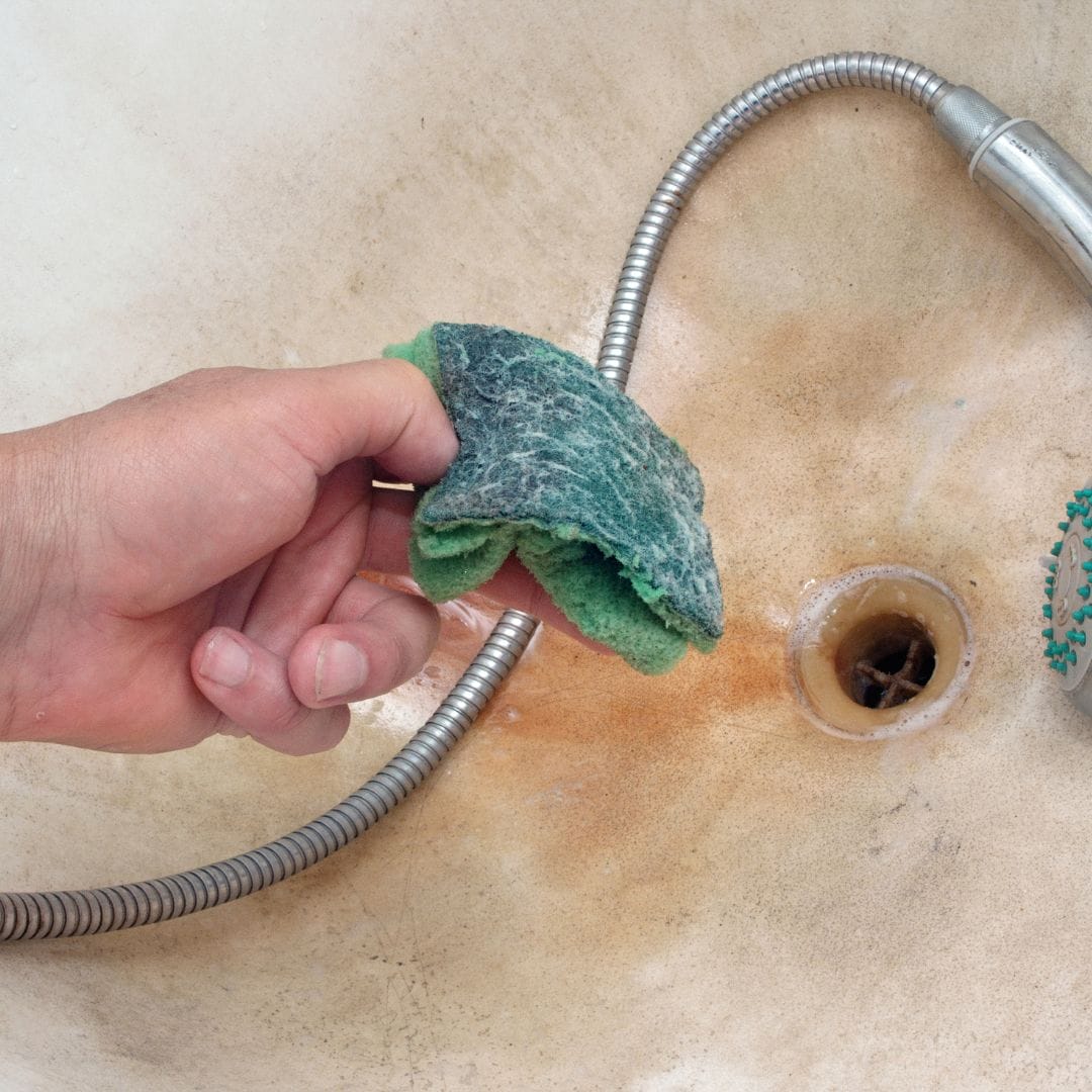 Dirty bath that needs a deep clean