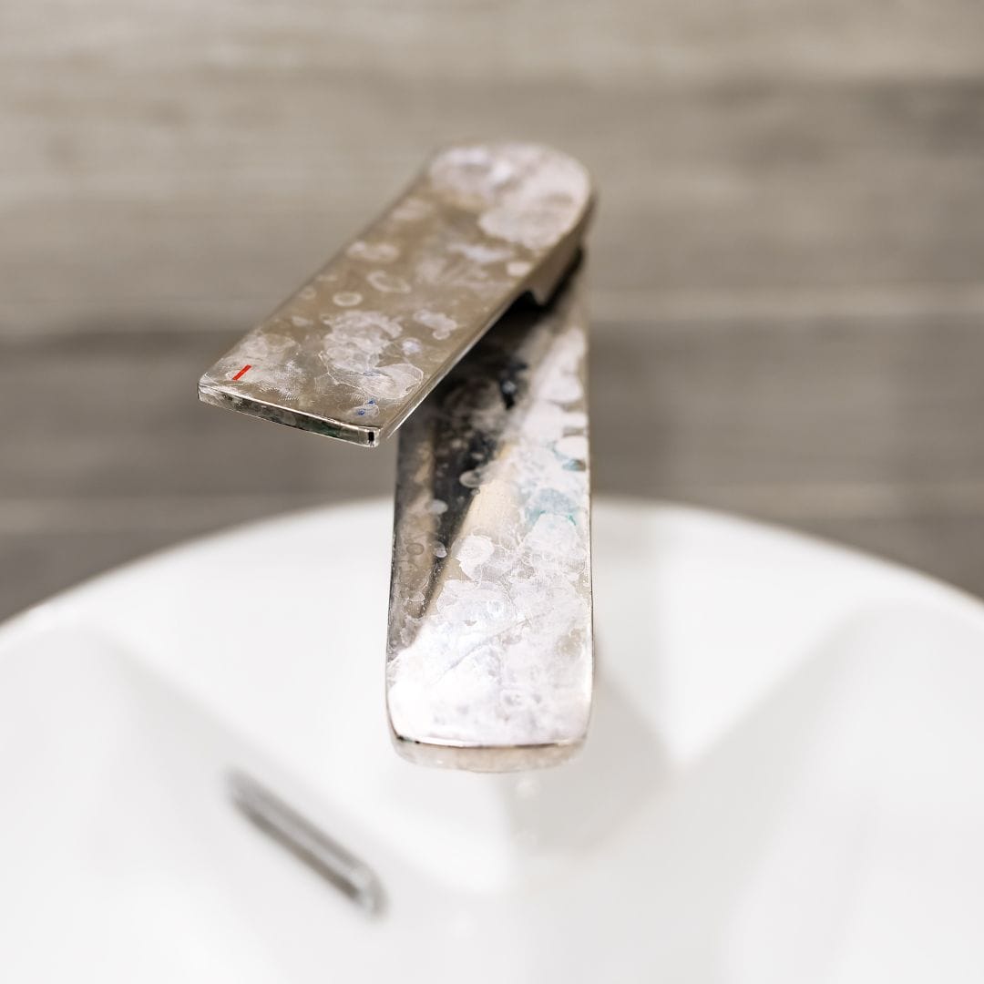 Limescale on tap needs to be cleaned