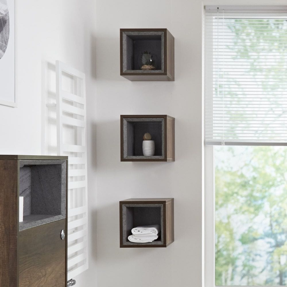 The Milano Bexley range of open shelves