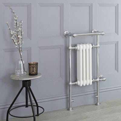 Milano Elizabeth - White Traditional Electric Heated Towel Rail 