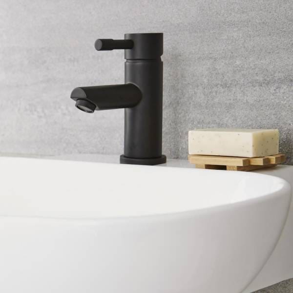 Milano Nero - Mono Basin Mixer Tap - Black
