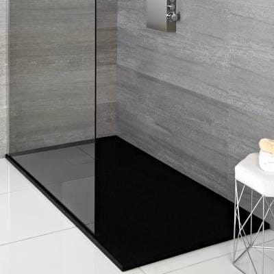 Milano Rasa - Anthracite Slate Effect Rectangular Shower Tray - 1000mm x 800mm
