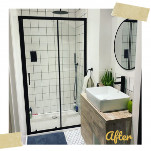 after image of new bathroom