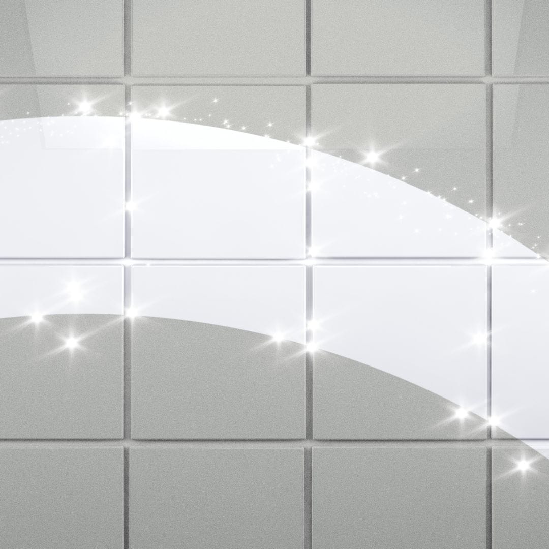 Spotless bathroom tiles