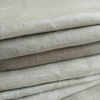 a stack of grey material